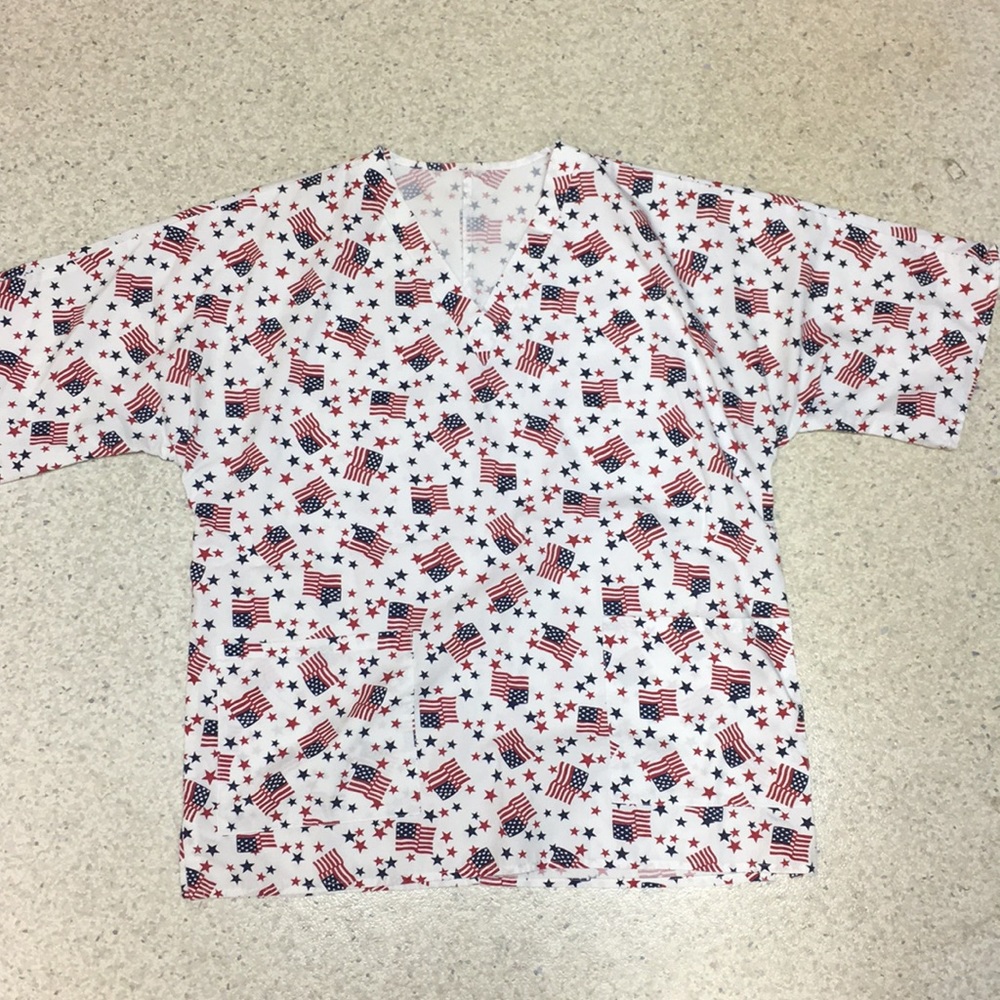 BOGO Memorial Day/Fourth of July Scrub Top